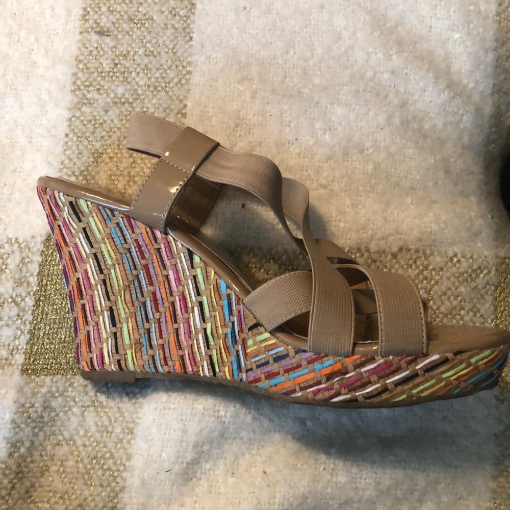 Charles By Charles David Multi Colored Wedge - image 1